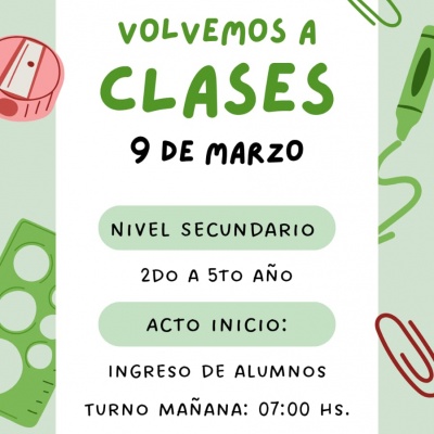 &iexcl;Se acerca el comienzo de clases!